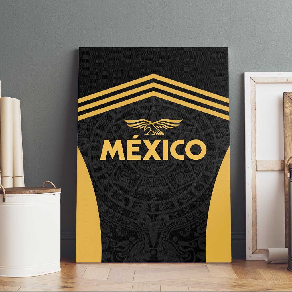 Football 2025 Mexico Canvas Wall Art Special Gold Edition
