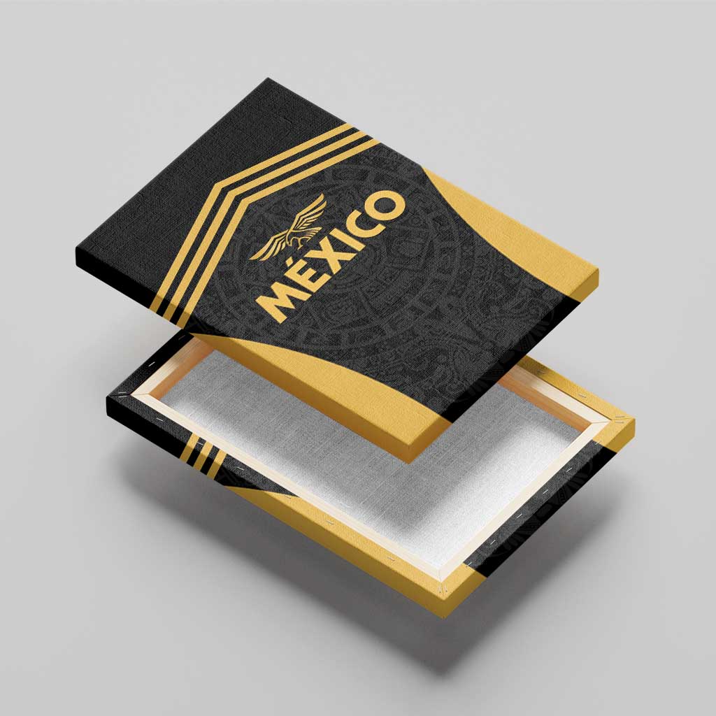 Football 2025 Mexico Canvas Wall Art Special Gold Edition