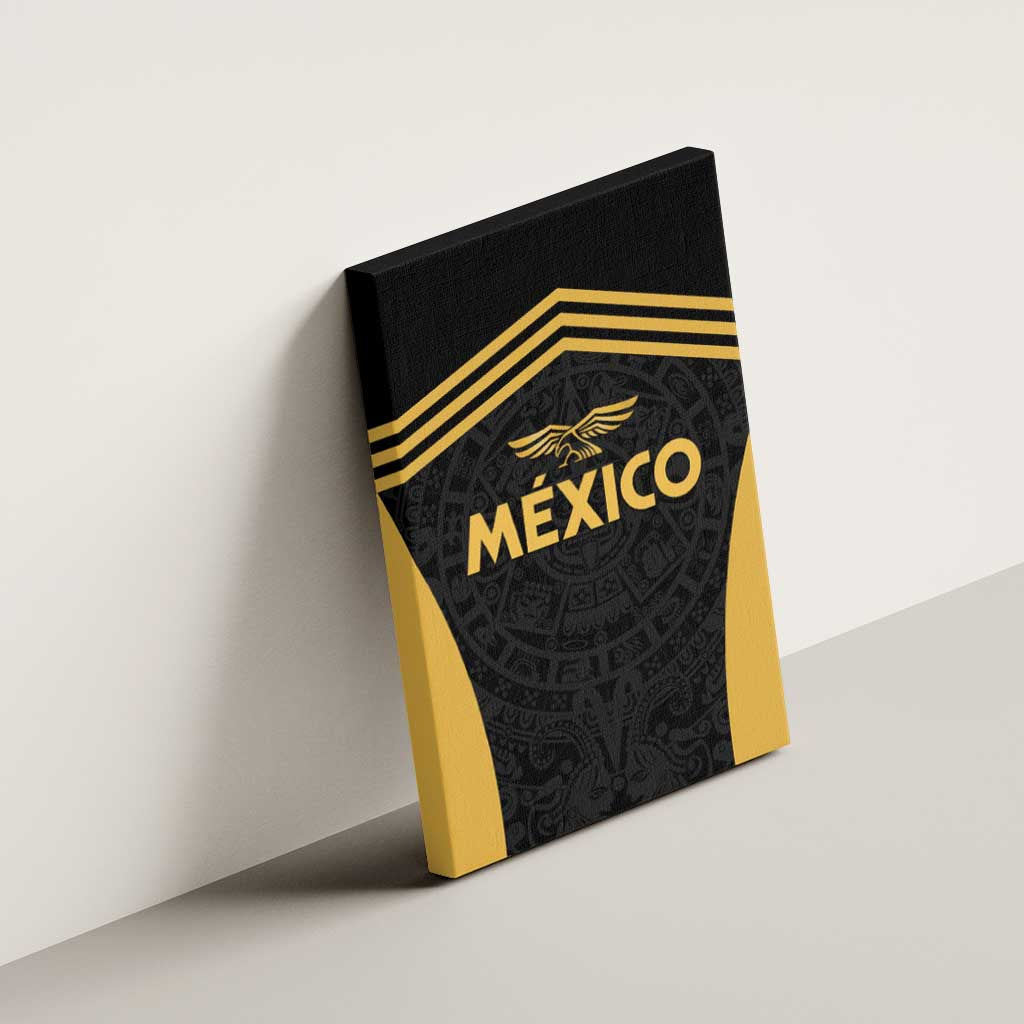 Football 2025 Mexico Canvas Wall Art Special Gold Edition