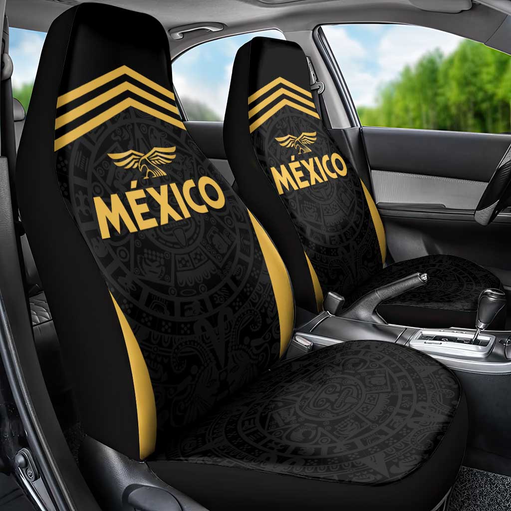 Football 2025 Mexico Car Seat Cover Special Gold Edition