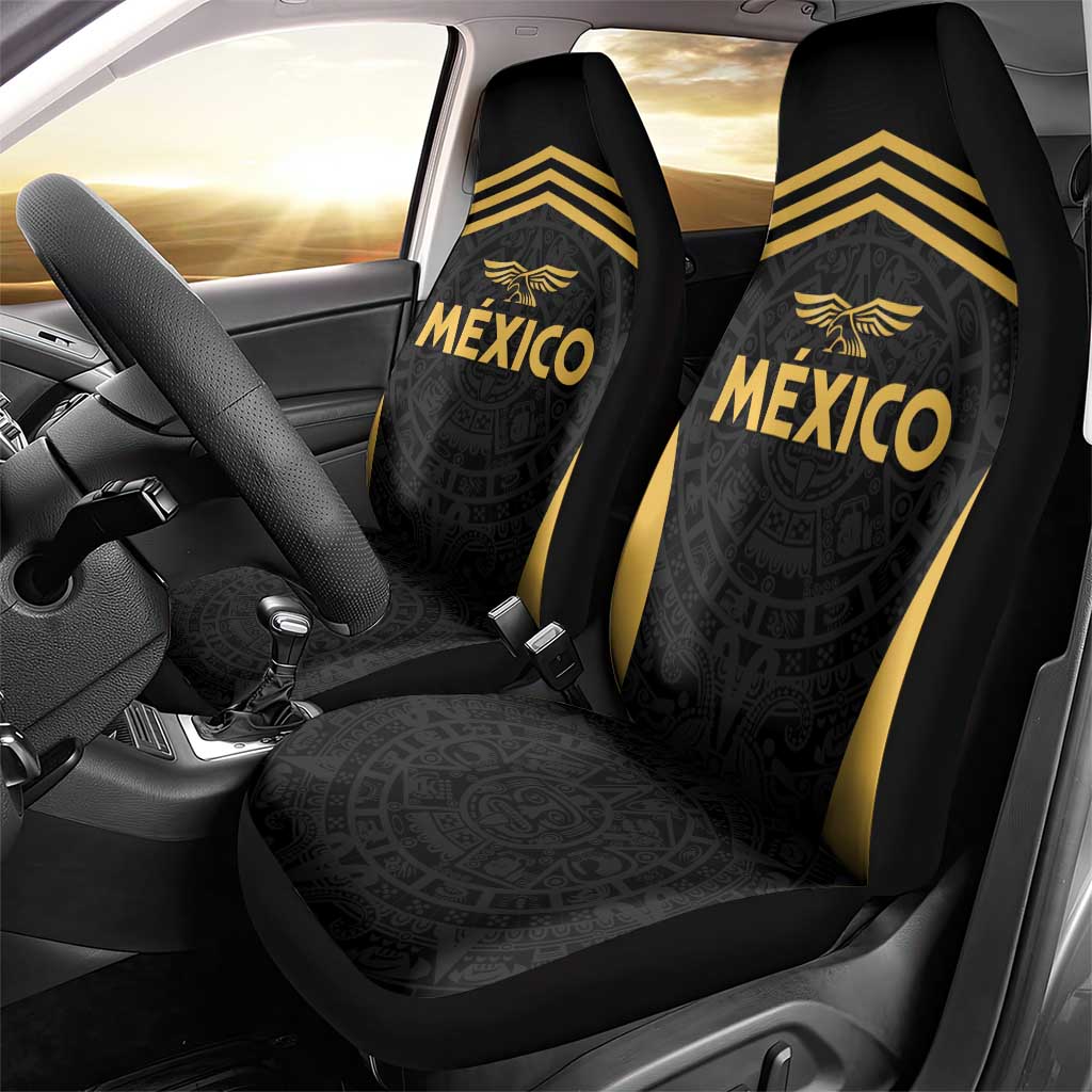 Football 2025 Mexico Car Seat Cover Special Gold Edition