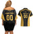 Custom Football 2025 Mexico Couples Matching Off Shoulder Short Dress and Hawaiian Shirt Special Gold Edition