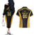 Custom Football 2025 Mexico Couples Matching Off The Shoulder Long Sleeve Dress and Hawaiian Shirt Special Gold Edition