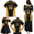 Custom Football 2025 Mexico Family Matching Puletasi and Hawaiian Shirt Special Gold Edition