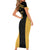 Custom Football 2025 Mexico Family Matching Short Sleeve Bodycon Dress and Hawaiian Shirt Special Gold Edition
