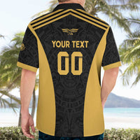 Custom Football 2025 Mexico Hawaiian Shirt Special Gold Edition