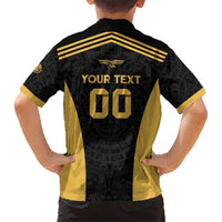 Custom Football 2025 Mexico Hawaiian Shirt Special Gold Edition