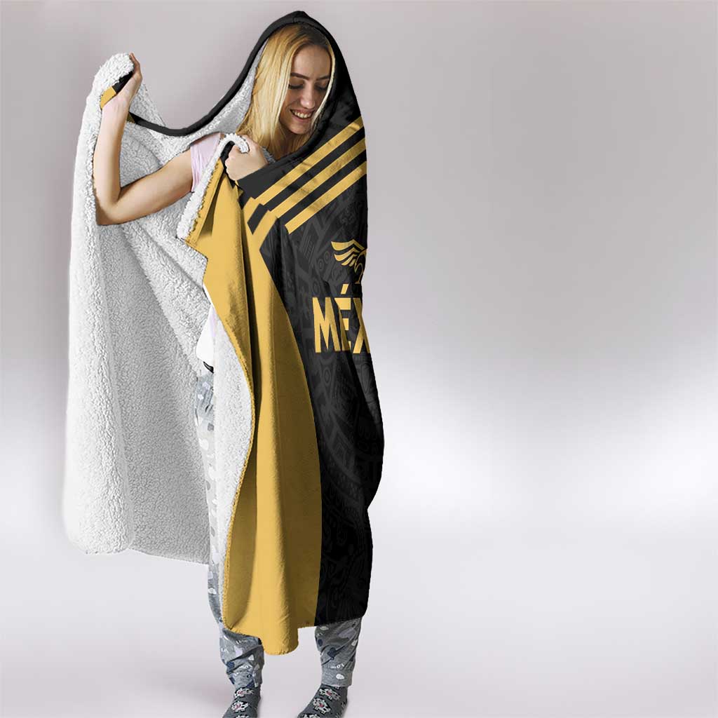 Football 2025 Mexico Hooded Blanket Special Gold Edition