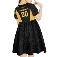 Custom Football 2025 Mexico Kid Short Sleeve Dress Special Gold Edition