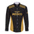 Custom Football 2025 Mexico Long Sleeve Button Shirt Special Gold Edition