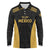 Custom Football 2025 Mexico Long Sleeve Polo Shirt Special Gold Edition
