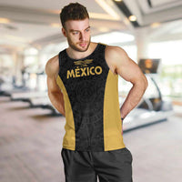 Custom Football 2025 Mexico Men Tank Top Special Gold Edition