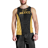 Custom Football 2025 Mexico Men Tank Top Special Gold Edition
