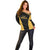 Custom Football 2025 Mexico Off Shoulder Sweater Special Gold Edition
