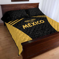 Football 2025 Mexico Quilt Bed Set Special Gold Edition