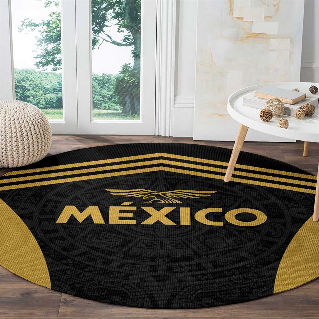 Football 2025 Mexico Round Carpet Special Gold Edition