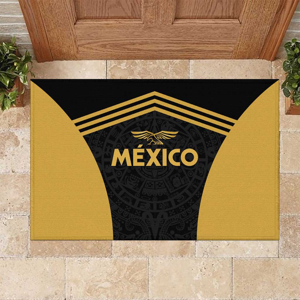 Football 2025 Mexico Rubber Doormat Special Gold Edition
