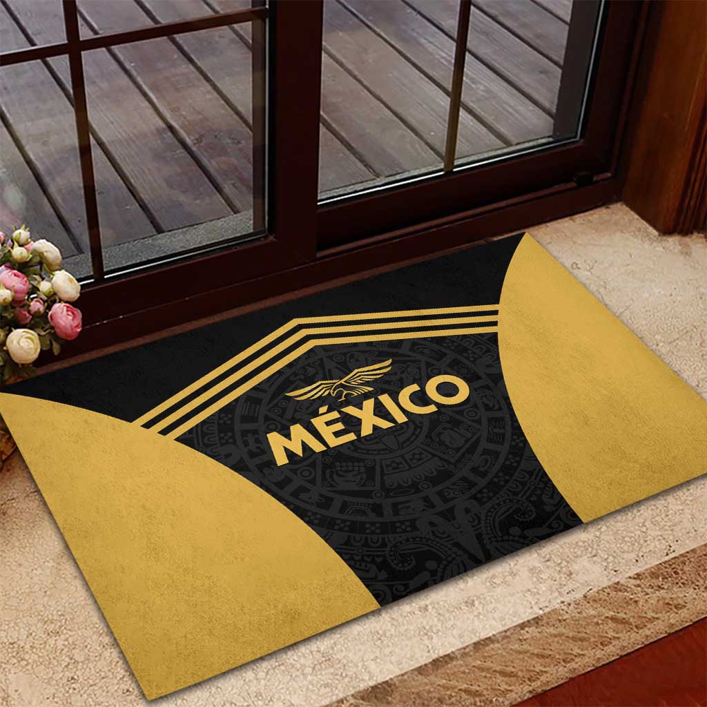Football 2025 Mexico Rubber Doormat Special Gold Edition
