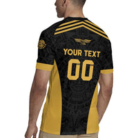 Custom Football 2025 Mexico Rugby Jersey Special Gold Edition