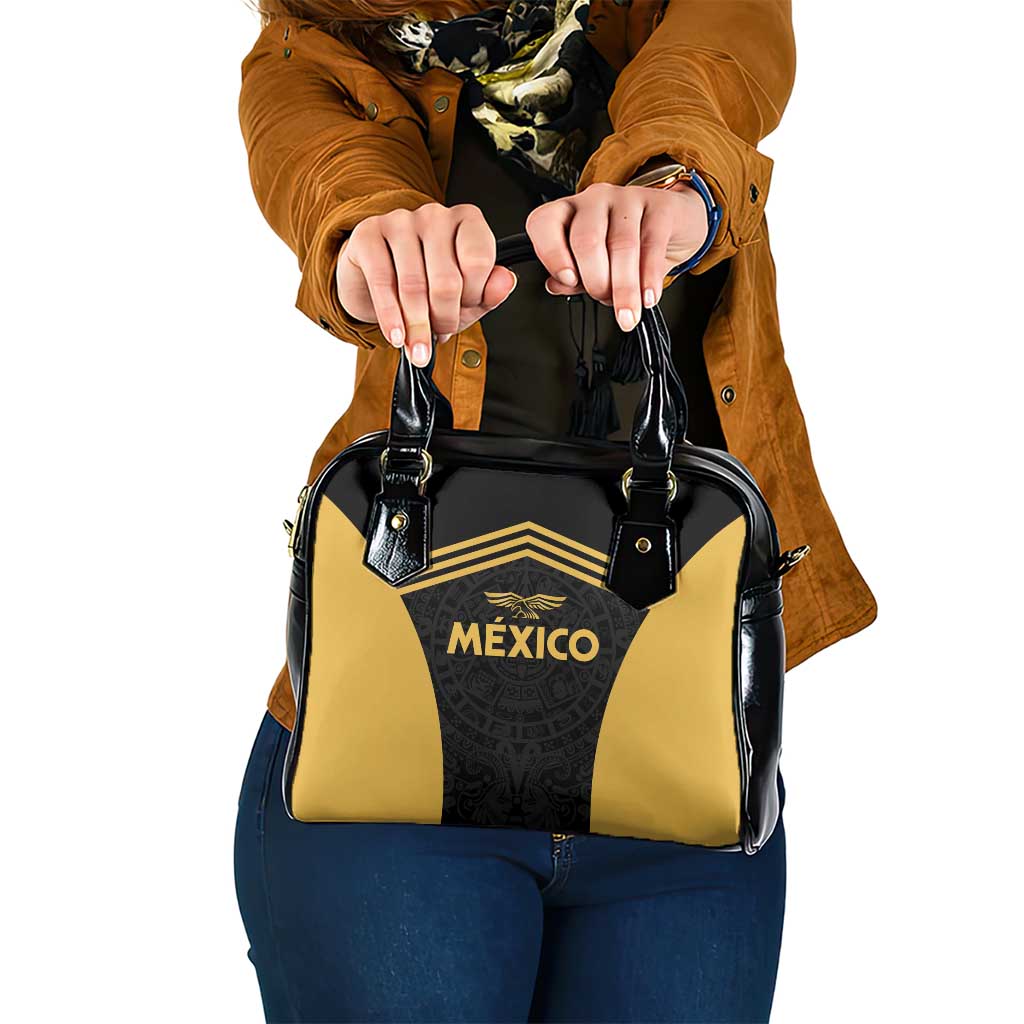 Football 2025 Mexico Shoulder Handbag Special Gold Edition