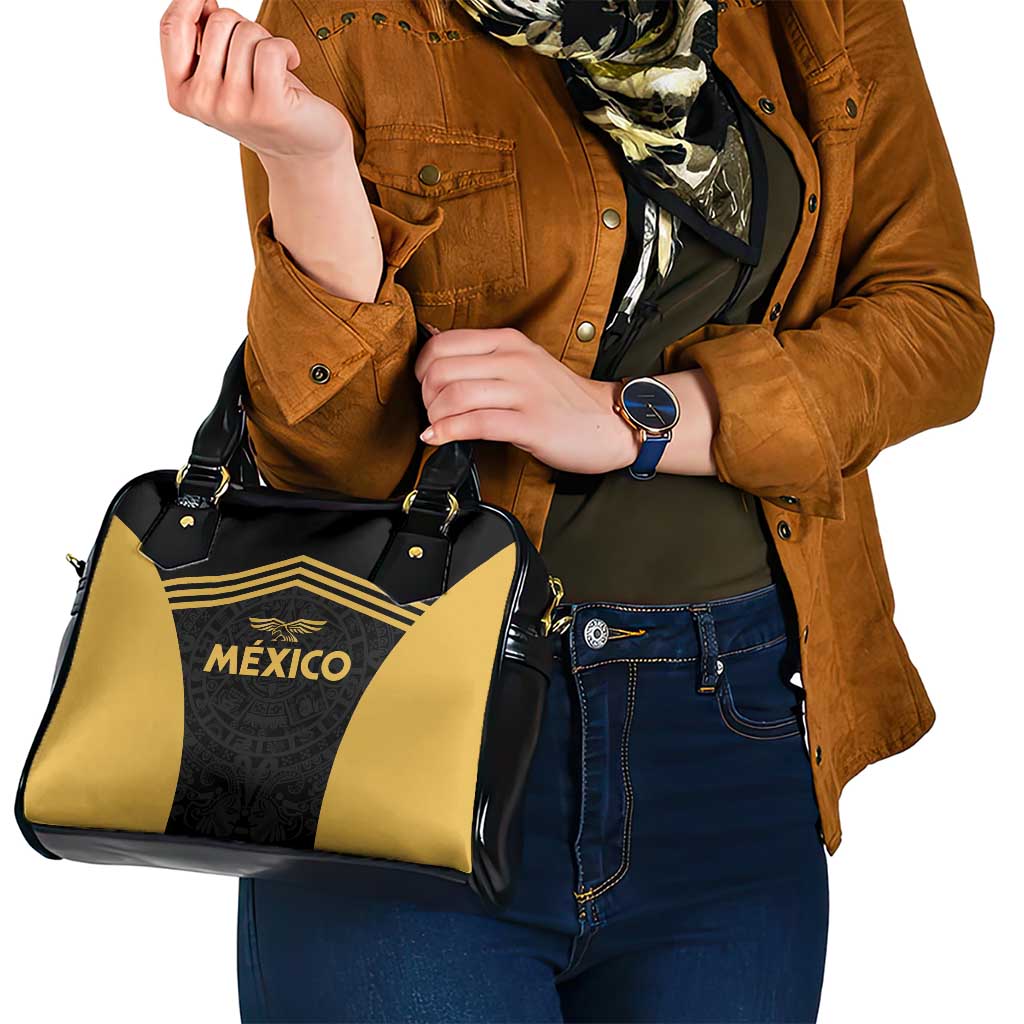 Football 2025 Mexico Shoulder Handbag Special Gold Edition