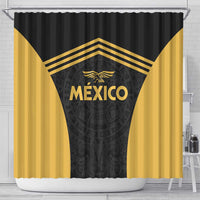 Football 2025 Mexico Shower Curtain Special Gold Edition