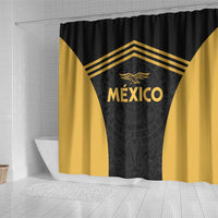 Football 2025 Mexico Shower Curtain Special Gold Edition
