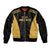 Custom Football 2025 Mexico Sleeve Zip Bomber Jacket Special Gold Edition