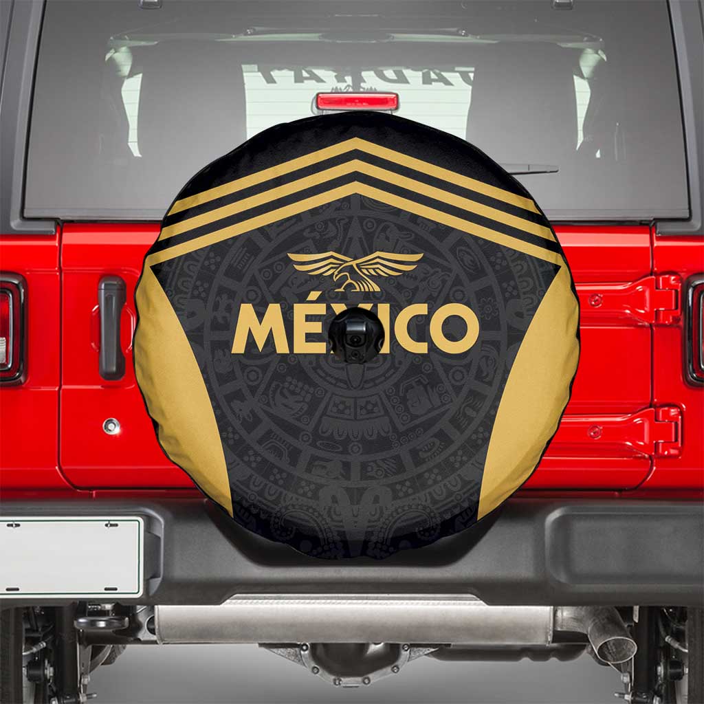 Football 2025 Mexico Spare Tire Cover Special Gold Edition