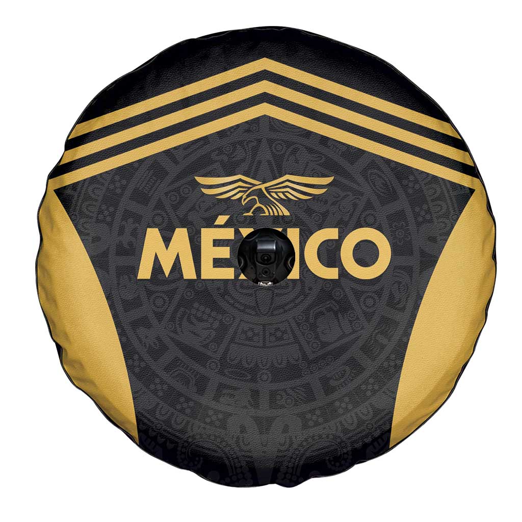 Football 2025 Mexico Spare Tire Cover Special Gold Edition