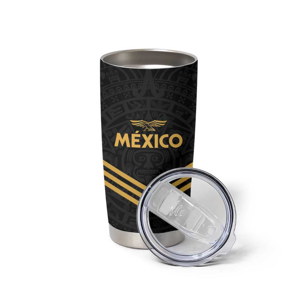 Custom Football 2025 Mexico Tumbler Cup Special Gold Edition