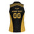 Custom Football 2025 Mexico Women Sleeveless Polo Shirt Special Gold Edition