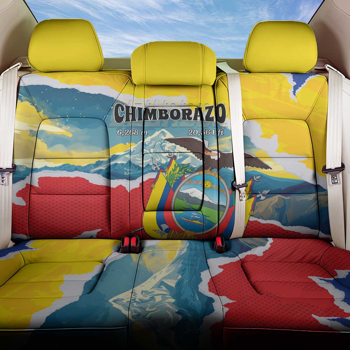 Ecuador Chimborazo Mountain Back Car Seat Cover La Sultana de Los Andes