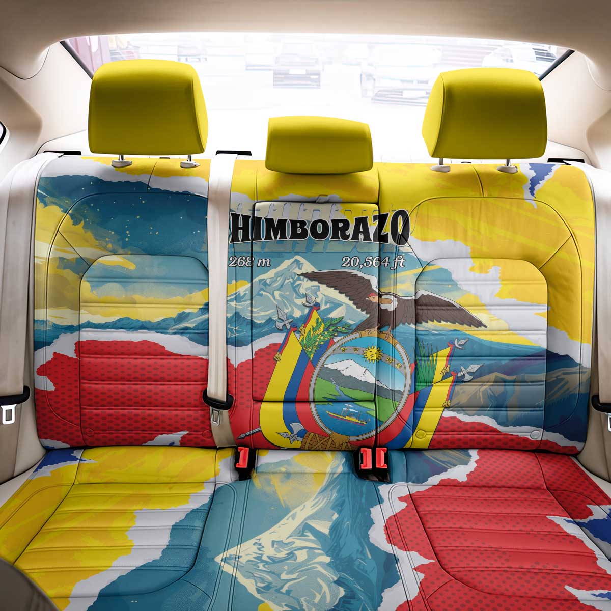 Ecuador Chimborazo Mountain Back Car Seat Cover La Sultana de Los Andes