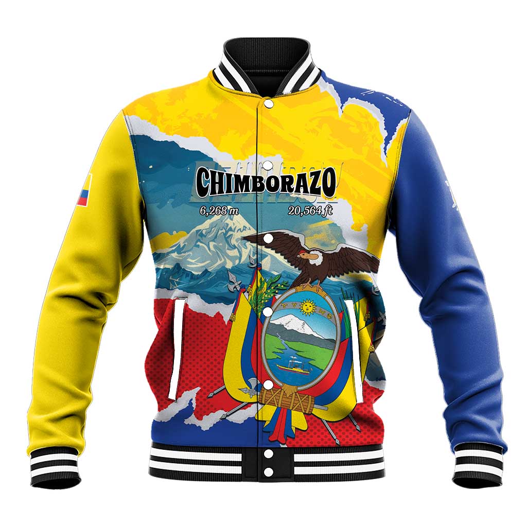 Personalized Ecuador Chimborazo Mountain Baseball Jacket La Sultana de Los Andes