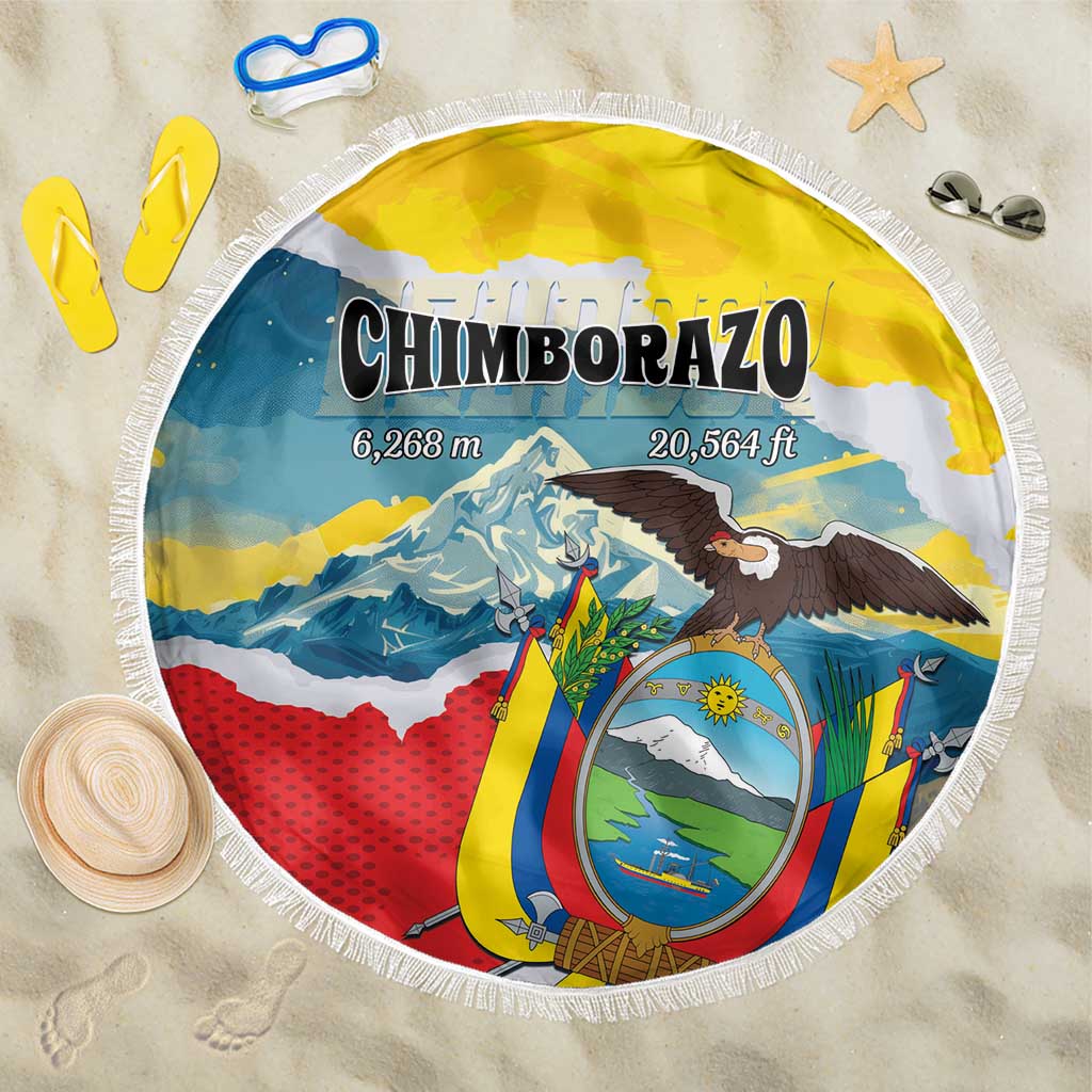 Ecuador Chimborazo Mountain Beach Blanket La Sultana de Los Andes