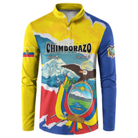 Personalized Ecuador Chimborazo Mountain Button Sweatshirt La Sultana de Los Andes