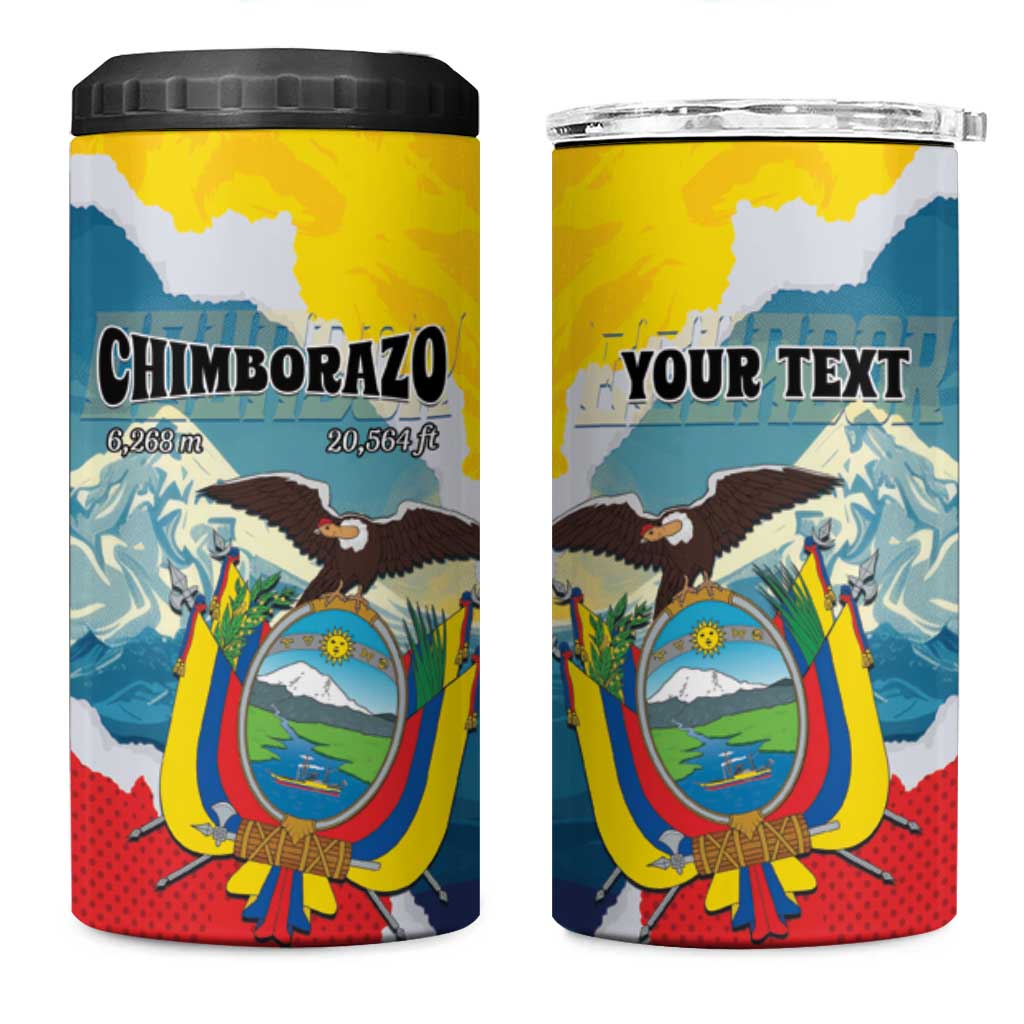 Personalized Ecuador Chimborazo Mountain 4 in 1 Can Cooler Tumbler La Sultana de Los Andes
