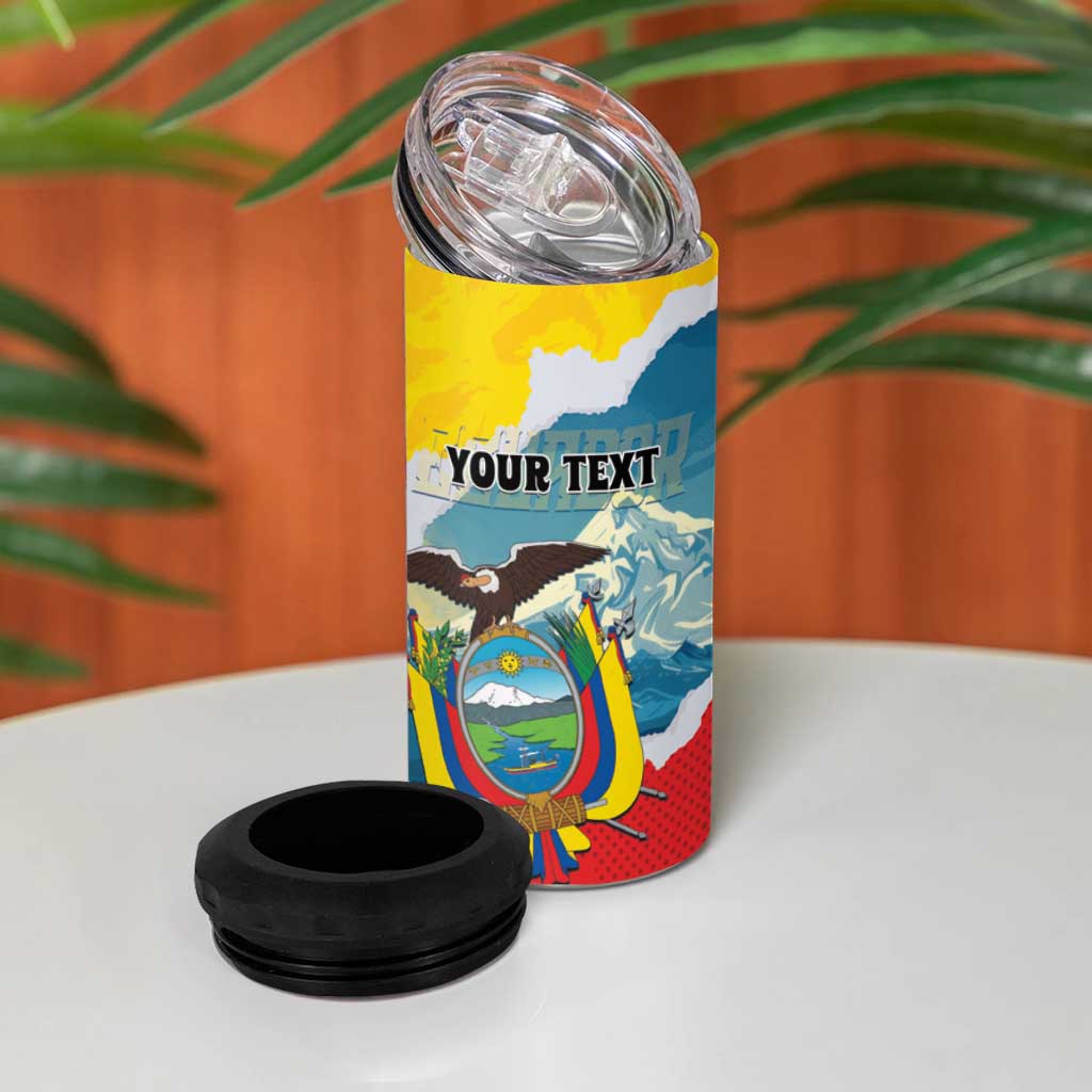 Personalized Ecuador Chimborazo Mountain 4 in 1 Can Cooler Tumbler La Sultana de Los Andes