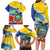 Personalized Ecuador Chimborazo Mountain Family Matching Long Sleeve Bodycon Dress and Hawaiian Shirt La Sultana de Los Andes