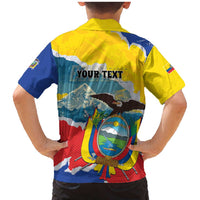 Personalized Ecuador Chimborazo Mountain Family Matching Mermaid Dress and Hawaiian Shirt La Sultana de Los Andes