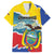 Personalized Ecuador Chimborazo Mountain Family Matching Off Shoulder Short Dress and Hawaiian Shirt La Sultana de Los Andes