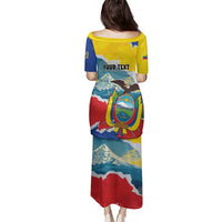 Personalized Ecuador Chimborazo Mountain Family Matching Puletasi and Hawaiian Shirt La Sultana de Los Andes