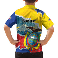 Personalized Ecuador Chimborazo Mountain Family Matching Short Sleeve Bodycon Dress and Hawaiian Shirt La Sultana de Los Andes