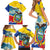 Personalized Ecuador Chimborazo Mountain Family Matching Short Sleeve Bodycon Dress and Hawaiian Shirt La Sultana de Los Andes