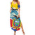 Personalized Ecuador Chimborazo Mountain Family Matching Summer Maxi Dress and Hawaiian Shirt La Sultana de Los Andes