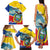 Personalized Ecuador Chimborazo Mountain Family Matching Tank Maxi Dress and Hawaiian Shirt La Sultana de Los Andes