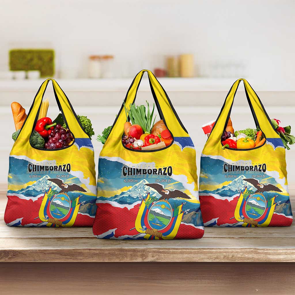 Ecuador Chimborazo Mountain Grocery Bag La Sultana de Los Andes