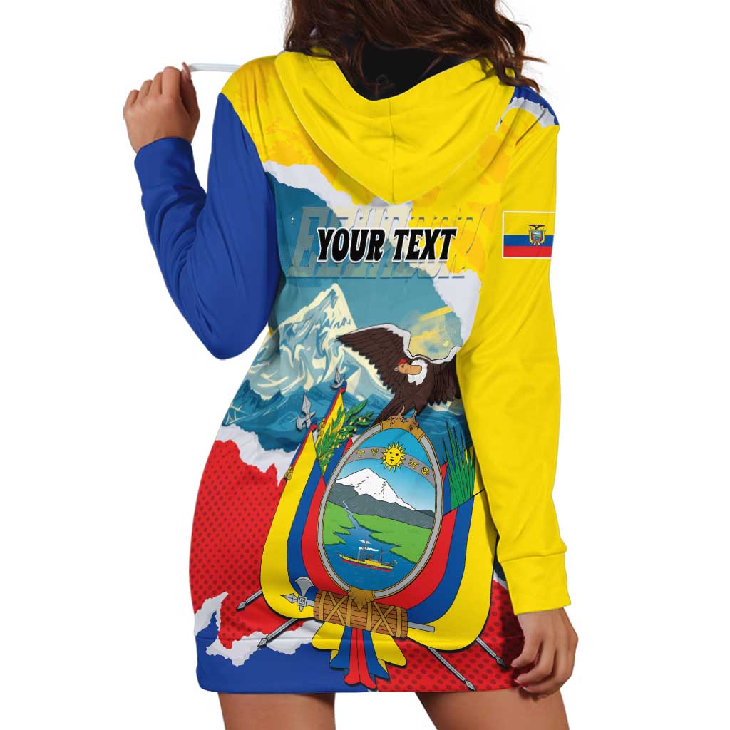 Personalized Ecuador Chimborazo Mountain Hoodie Dress La Sultana de Los Andes