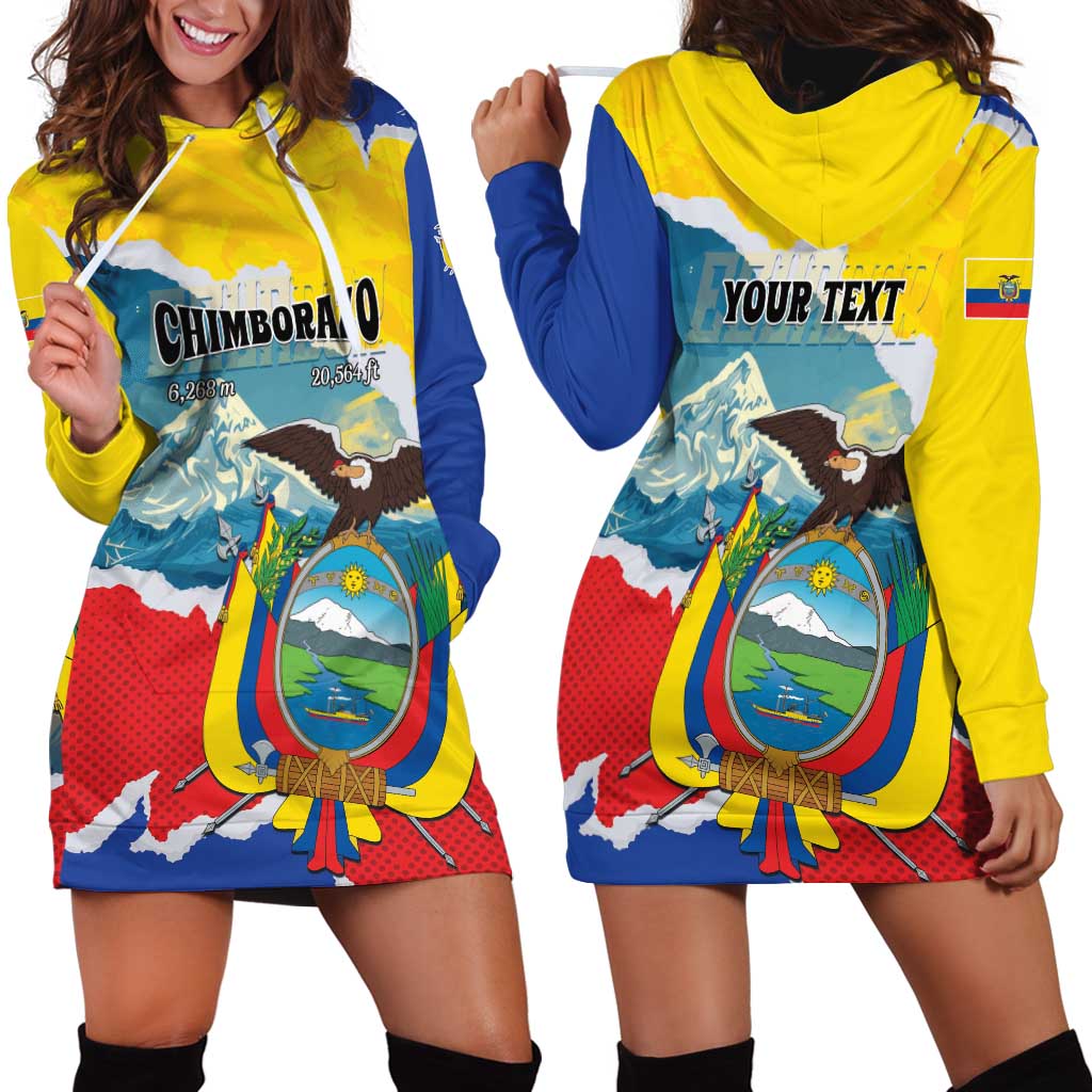 Personalized Ecuador Chimborazo Mountain Hoodie Dress La Sultana de Los Andes